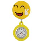 Fako® - Verpleegstershorloge - 3D Roller - Emoji Peace, Verzenden, Nieuw