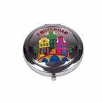 Spiegeldoosje gracht kleur Amsterdam shiny zilver, Ophalen of Verzenden, Nieuw