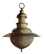 Showroommodel: Visserlamp antiek messing, Ophalen of Verzenden