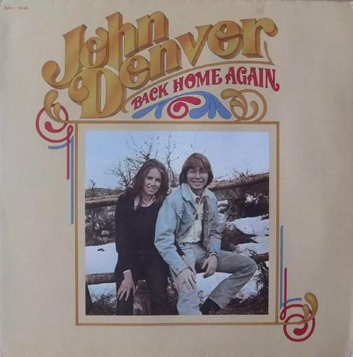 LP gebruikt - John Denver - Back Home Again, Cd's en Dvd's, Vinyl | Rock, Zo goed als nieuw, Verzenden