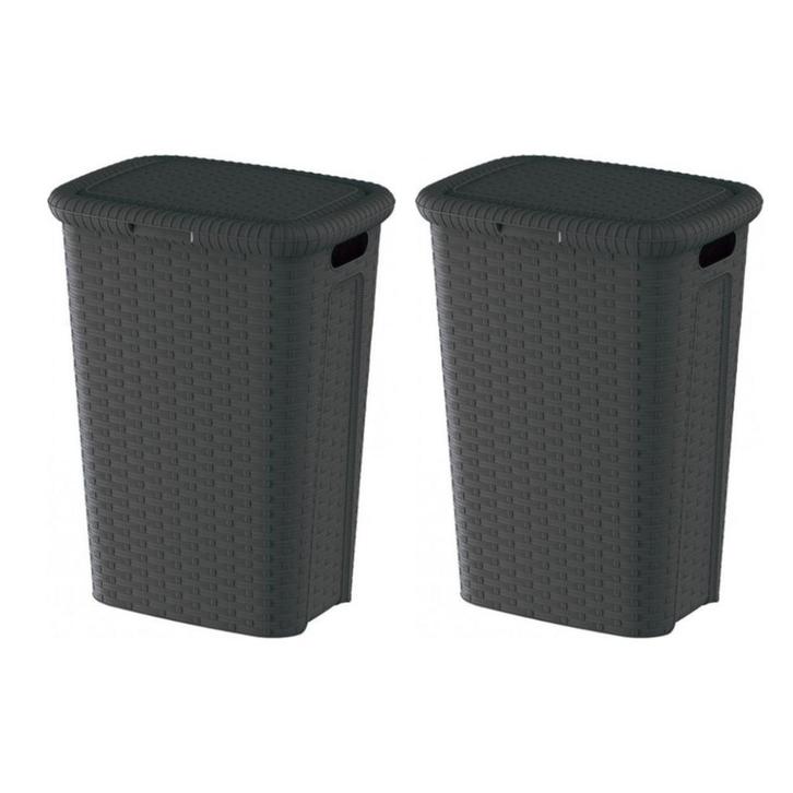 Weave Wasmand Hoog Model – 53 Liter – Set van 2 –, Huis en Inrichting, Stoelen, Ophalen of Verzenden