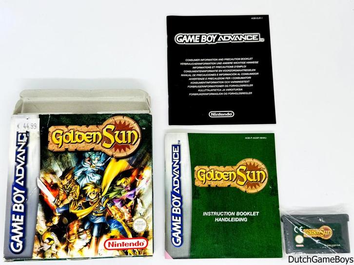 Gameboy Advance / GBA - Golden Sun - NHAU, Spelcomputers en Games, Games | Nintendo Game Boy, Gebruikt, Verzenden