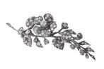 Broche - 14 karaat Roségoud, Zilver - 0.38ct. tw. Diamant