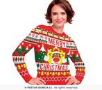 Foute Sweater Merry Christmas Rendier Rood Dames, Ophalen of Verzenden, Nieuw