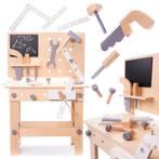 Speelgoed gereedschap werkbank van hout met accessoires, Kinderen en Baby's, Ophalen of Verzenden, Nieuw