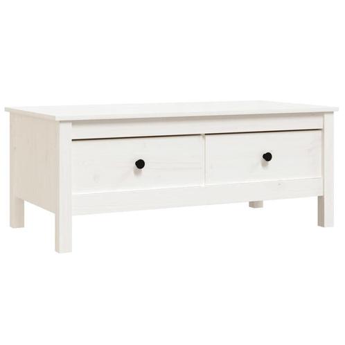 Salontafel met Lades Wit Grenen | OP=OP | Tweedekansje, Huis en Inrichting, Tafels | Salontafels, 100 tot 150 cm, Rechthoekig
