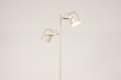Rietveld Vloerlampen - Beige, Zand - Metaal, Huis en Inrichting, Lampen | Vloerlampen, Verzenden