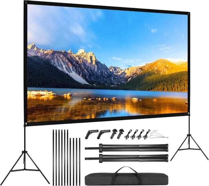 Projectorscherm 120 4K HD | Retourdeal 7% Korting, Audio, Tv en Foto, Projectieschermen, Handmatig, Nieuw, Ophalen of Verzenden