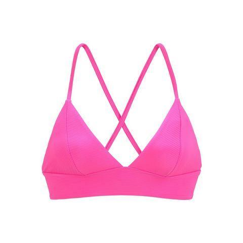 Venice Beach Triangel-bikinitop Lucky van geribbelde, Kleding | Dames, Badmode en Zwemkleding, Nieuw, Verzenden
