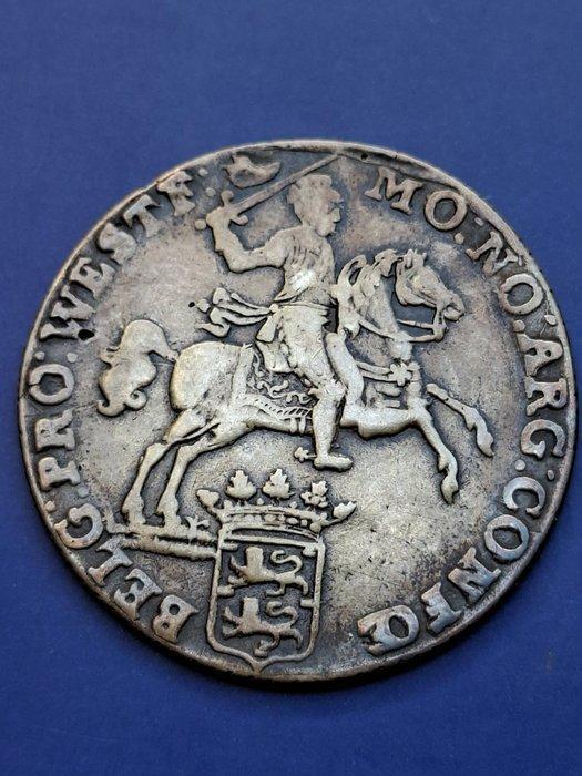 Nederland, West-Friesland 1/2 Zilveren Rijder 1767, Postzegels en Munten, Munten | Nederland