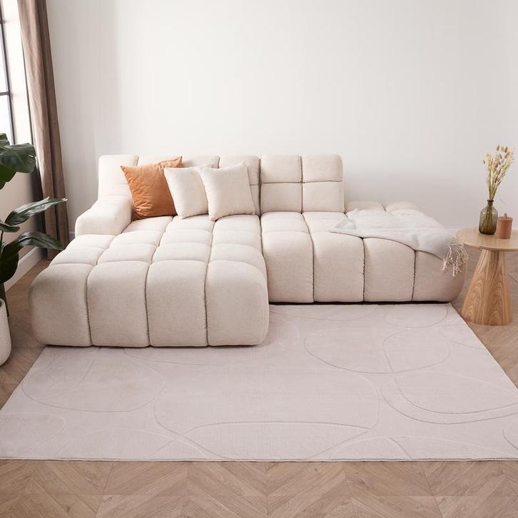 Vloerkleed - taupe - 160 x 230 cm, Huis en Inrichting, Stoffering | Tapijten en Kleden, 200 cm of meer, Nieuw, 150 tot 200 cm