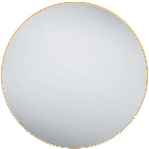 Spiegel - Trion Brens - Ø80cm - Hangspiegel in Frame - Goud, Huis en Inrichting, Woonaccessoires | Spiegels, Nieuw, Ophalen of Verzenden