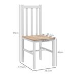 TRUUSK 4-delige Set Keukenstoelen Eetkamerstoelen Stoelen, M, Huis en Inrichting, Stoelen, Verzenden, Nieuw