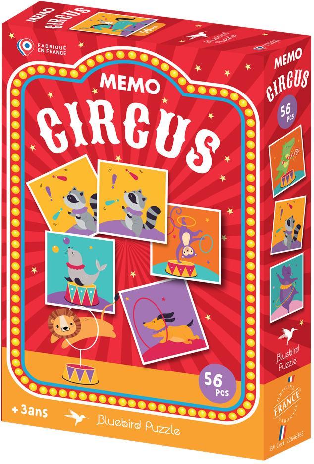 Memo - Circus (56 tegels) | Bluebird Puzzle - Kinderspellen, Hobby en Vrije tijd, Gezelschapsspellen | Kaartspellen, Nieuw, Verzenden