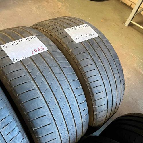 2 x Bridgestone Turanza T005 275-45-21 Zomerbanden 4mm, Auto-onderdelen, Banden en Velgen, 21 inch, Zomerbanden, 275 mm, Personenwagen