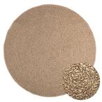 vidaXL Vloerkleed ZIZUR binnen en buiten 160 cm jute look, Huis en Inrichting, Verzenden, Nieuw, Bruin