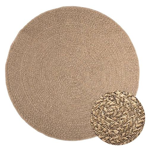 vidaXL Vloerkleed ZIZUR binnen en buiten 160 cm jute look, Huis en Inrichting, Stoffering | Tapijten en Kleden, Bruin, Nieuw, Verzenden