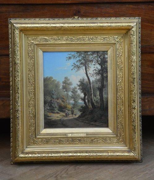 Louis De Maertelaere (1819-1864) - Boslandschap met jager en, Antiek en Kunst, Kunst | Schilderijen | Klassiek