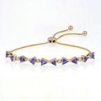 Armband - 14 karaat Geel goud - 2.73ct. tw. Tanzaniet -, Nieuw