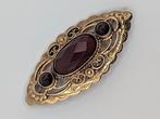 Broche - 14 karaat Geel goud Carneool, Sieraden, Tassen en Uiterlijk, Antieke sieraden