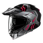 HJC i80 Velly Zwart Rood Adventure Motorhelm, Verzenden, Nieuw met kaartje, Offroadhelm, HJC