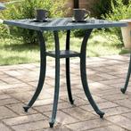 vidaXL Tuintafel 53x53x53 cm gietaluminium groen, Tuin en Terras, Verzenden, Nieuw, Aluminium