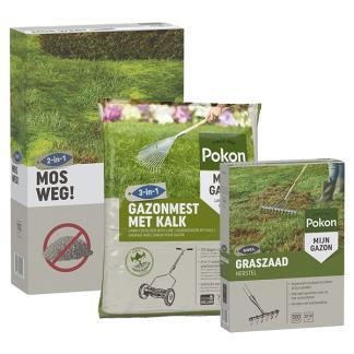 Compleet gazonpakket | Pokon | 125 m², Tuin en Terras, Gras en Kunstgras, Nieuw, Verzenden