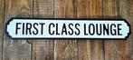 Reclamebord - First Class Lounge - 74 cm - Hout
