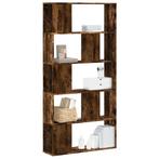 vidaXL Boekenkast 5-laags 80,5x23,5x162,5 cm hout gerookt, Huis en Inrichting, Verzenden, Nieuw, Overige houtsoorten