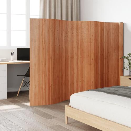 vidaXL Kamerscherm 165x600 cm bamboe bruin, Huis en Inrichting, Woonaccessoires | Kamerschermen, Nieuw, Verzenden