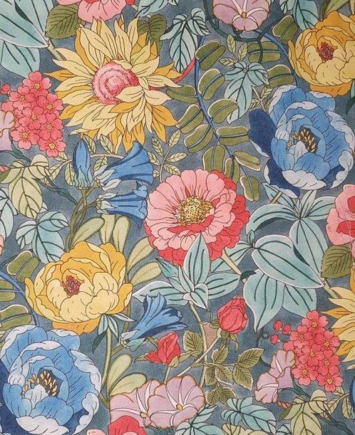 Exclusief bloemachtig textiel uit de middeleeuwen -, Antiek en Kunst, Kunst | Designobjecten