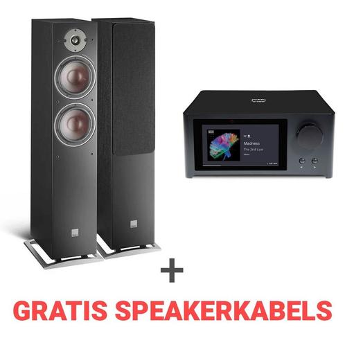 Combi deal Dali Oberon 7 + Nad C700 - zwart/zwart, Audio, Tv en Foto, Luidsprekers, Verzenden