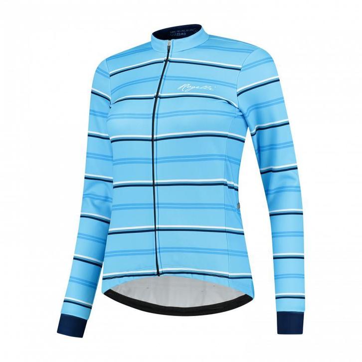 Rogelli Stripe Winterjack Dames Blauw, Fietsen en Brommers, Fietsaccessoires | Fietskleding, Dames, Overige maten, Nieuw, Bovenkleding