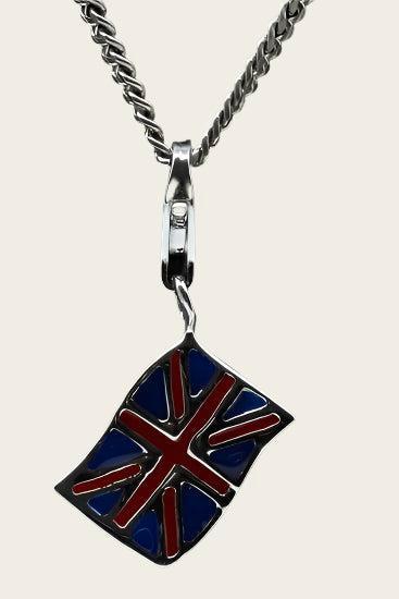 Zilveren Engelse vlag hanger en/of bedel, Sieraden, Tassen en Uiterlijk, Smartwatches, Nieuw, Verzenden