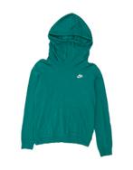 NIKE Womens Oversized Hoodie Jumper UK 10 Small Turquoise, Kleding | Dames, Truien en Vesten, Verzenden, Nieuw
