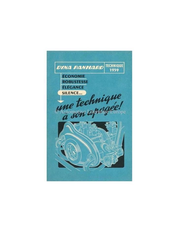 1959 PANHARD DYNA BROCHURE FRANS, Boeken, Auto's | Folders en Tijdschriften
