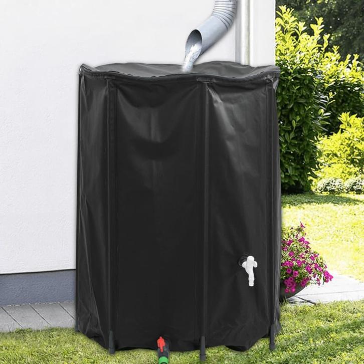 vidaXL Watertank met kraan opvouwbaar 1350 L PVC, Tuin en Terras, Tuinslangen, Nieuw, Verzenden