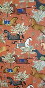 300x280cm! Textiel Chevalier met rennende paarden
