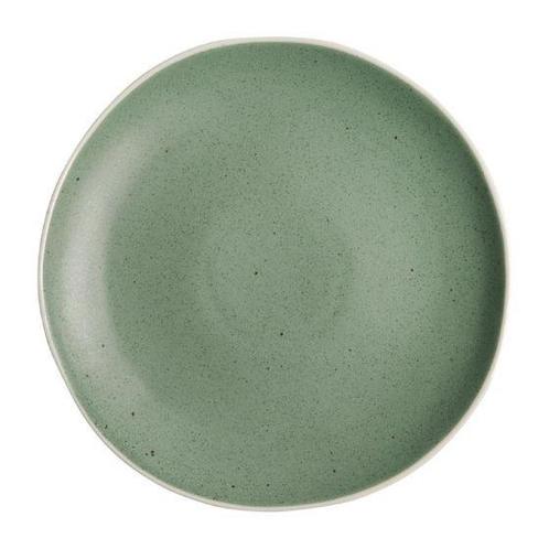 Bord Chia porselein groen | Per 6 stuks | Ø27cm, Zakelijke goederen, Horeca | Keukenapparatuur, Nieuw in verpakking, Verzenden