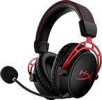 HyperX Cloud Alpha Wireless Headset - Zwart/Rood PS4, Spelcomputers en Games, Spelcomputers | Sony PlayStation 4, Ophalen of Verzenden