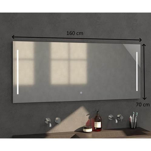Badkamerspiegel met LED Verlichting Sanitop Deline 160x70x3, Doe-het-zelf en Verbouw, Sanitair, Ophalen of Verzenden