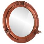vidaXL Wandspiegel patrijspoort Ø50 cm aluminium en glas, Huis en Inrichting, Verzenden, Nieuw
