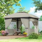 TRUUSK Waterafstotend Tuinpaviljoen 3,4x3,4 m - Met 4 Zijpan, Tuin en Terras, Verzenden, Nieuw