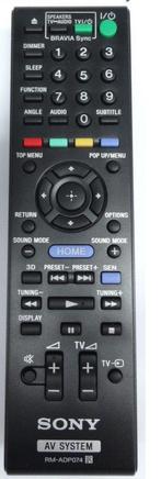 Afstandsbediening Sony rm-adp074 bdv-ef420, Ophalen of Verzenden, Nieuw, Origineel