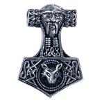Zilveren Hamer van Thor ketting hanger, Nieuw, Verzenden