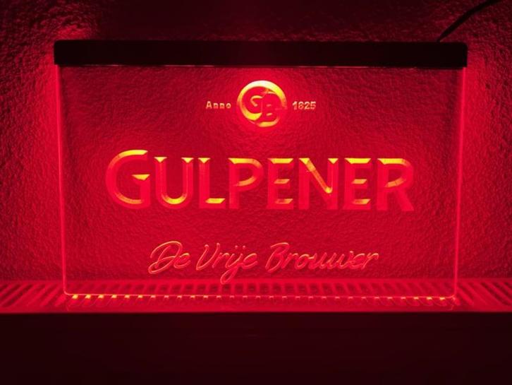 Gulpener neon bord lamp LED verlichting reclame lichtbak, Verzamelen, Merken en Reclamevoorwerpen, Nieuw, Verzenden