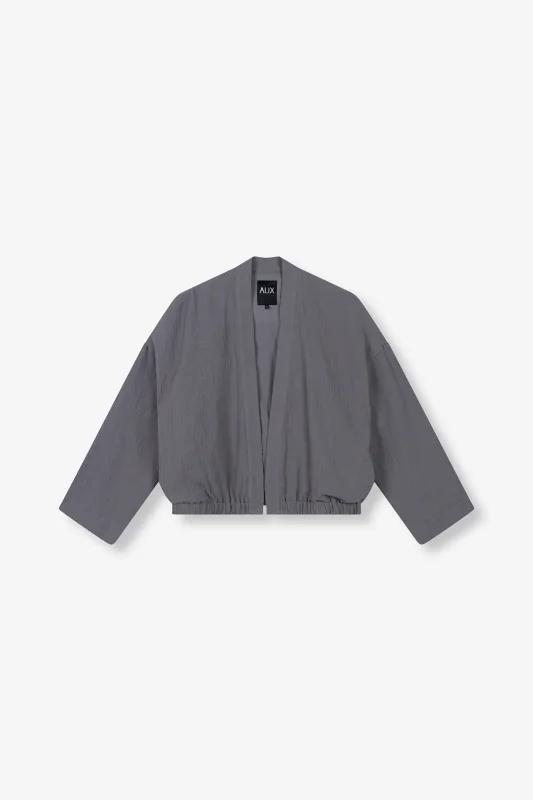 -40% Alix The Label  Alix The Label Crinkle blazer -  maat, Kleding | Dames, Jasjes, Kostuums en Pakken, Grijs, Nieuw, Verzenden