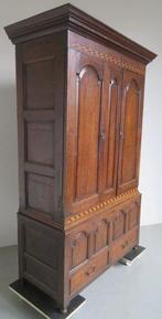 Kabinet - Ebbenhout, Eik, Walnoot - Met fraai intarsia