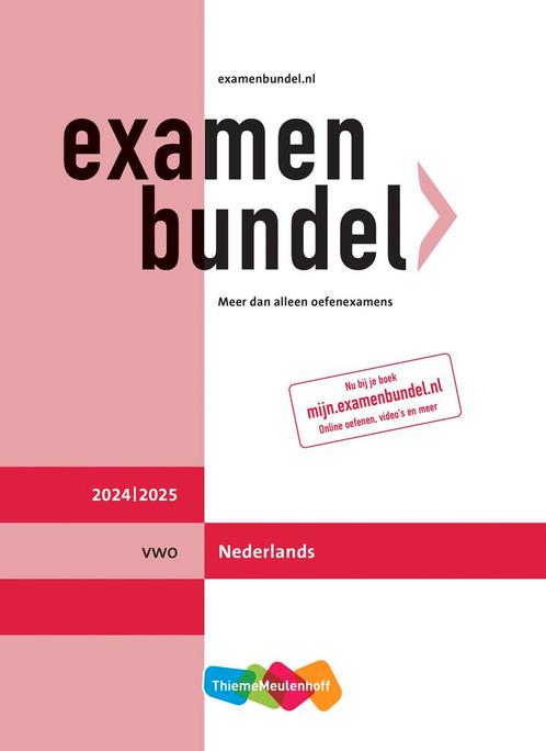Examenbundel online  boek vwo Nederlands 20242 9789006316070, Boeken, Studieboeken en Cursussen, Zo goed als nieuw, Verzenden