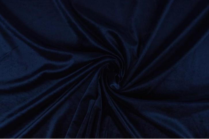 10 meter stretch fluweel - Marineblauw, Hobby en Vrije tijd, Stoffen en Lappen, 120 cm of meer, 200 cm of meer, Blauw, Nieuw, Polyester
